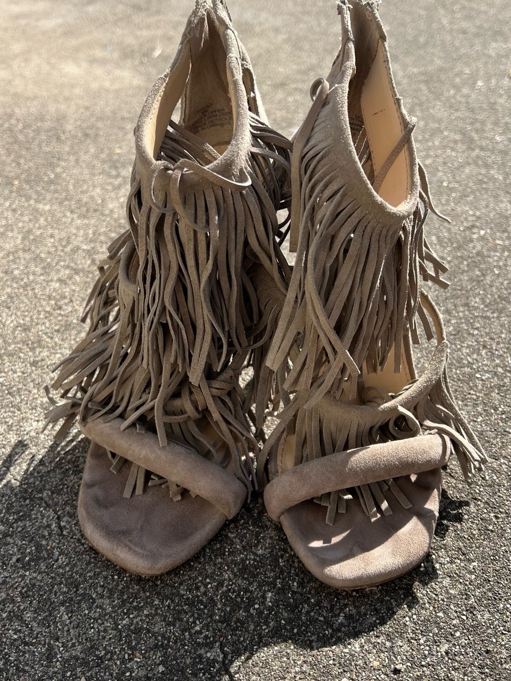 Steve Madden Fringe Heels 7